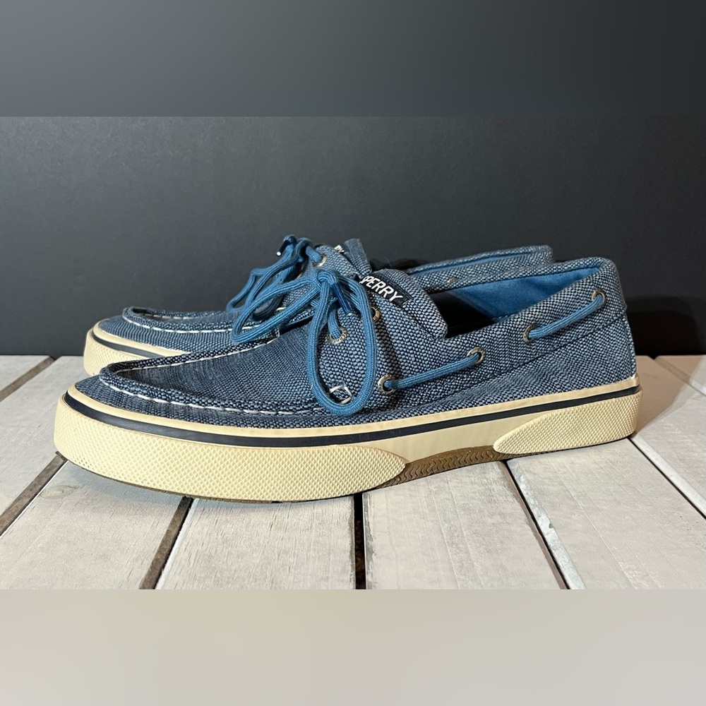 Sperry Halyard “Baja Blue” Boat Shoes, Men’s 9